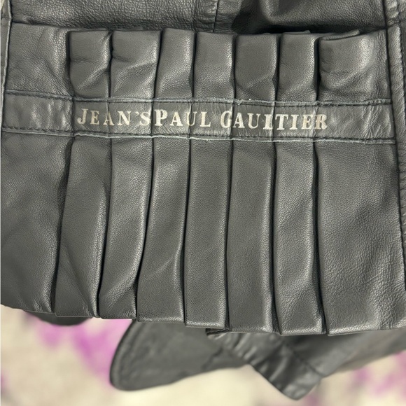 Jean Paul Gaultier black lather jacket size 44 - Picture 8 of 11